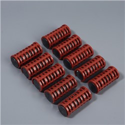Термобигуди с фиксатором, d = 2,2 см, 10 шт, цвет МИКС