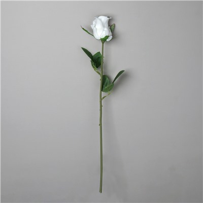 Цветок искусственный Роза 45 см белая / J104-2 /уп 80/480/ латекс