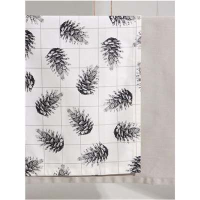 Дорожка на стол новогодняя Этель Merry Christmas 40×146 см, 100% хлопок, саржа 190 г/м², белая