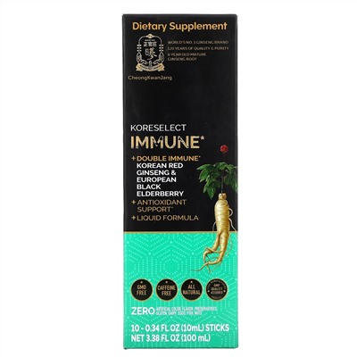 Cheong Kwan Jang, Koreselect, Immune, 10 Sticks, 0.34 fl oz (10 ml) Each