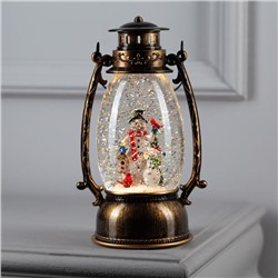 Светодиодная фигура «Два снеговика» 14×23.5×11 см, пластик, батарейки ААх3 (не в комплекте), USB, свечение тёплое белое