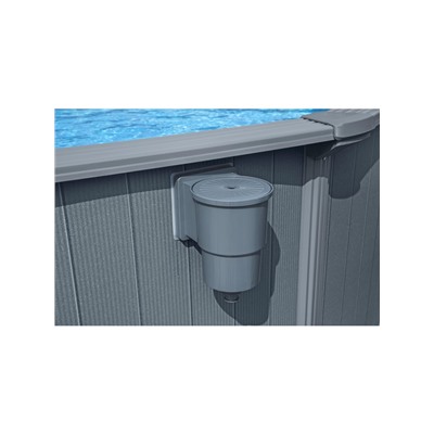 Бассейн каркасный Hydrium, 549×132 см, песочный фильтр-насос, лестница, скиммер, тент, подстилка, дозатор, круглый, 561CS Bestway