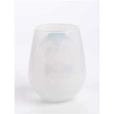 Стакан стеклянный новогодний «Пингвин», 620 мл