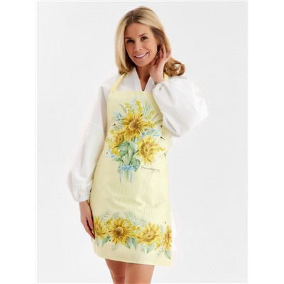 Фартук Этель «Солнечные цветы» 70×60 см, 100% хлопок, саржа 190 г/м²