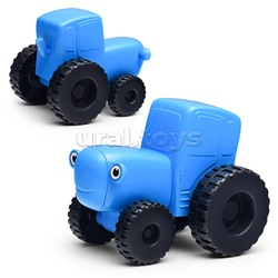 Машина пластик каталка "Синий трактор" 20 см, свободный ход, синий