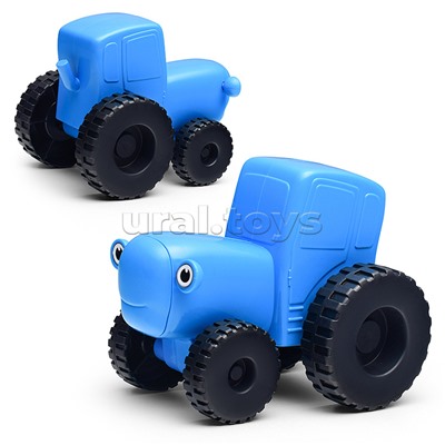 Машина пластик каталка "Синий трактор" 20 см, свободный ход, синий