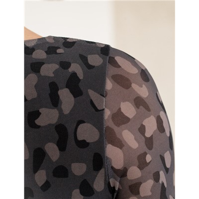 Джемпер с прозрачными рукавами