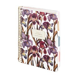 Записная книжка на спирали А5 200л c разделителями "FLORA.ИРИСЫ" 3-820/07 Bruno Visconti