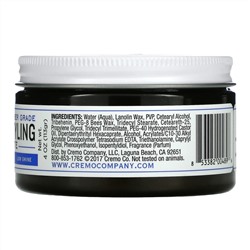 Cremo, Premium Barber Grade Hair Styling Paste, Thickening, 4 oz (113 g)