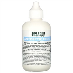 Tea Tree Therapy, Антисептический крем с маслом чайного дерева и травяными экстрактами, 4 жидких унций (118 мл)