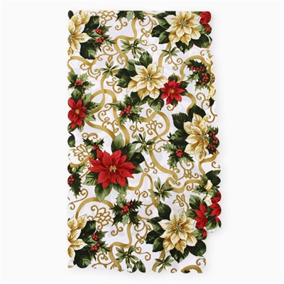 Дорожка «Доляна. Праздничные украшения», 40×145 см, 100% п/э, 140 г/м²