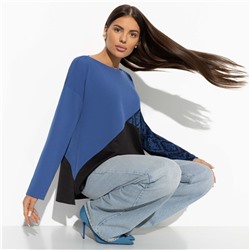 Туника свободного силуэта, Геометрия стиля (blue fashion)