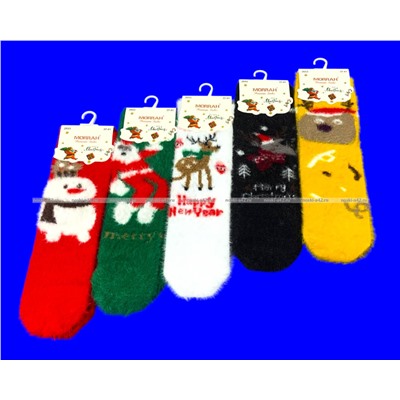 MORRAH носки подарочные НОРКА КАШЕМИР НОВОГОДНИЕ арт. 2653