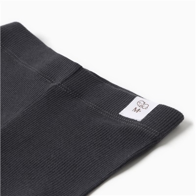 Комплект легинсов детских MINAKU: Basic Line BABY, рост 68-74 см, графитовый, светло-серый