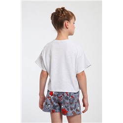 Пижама для девочки ПД-019-073 Кот Новый год