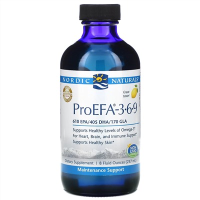 Nordic Naturals, ProEFA - 3-6-9, Lemon , 8 fl oz (237 ml)