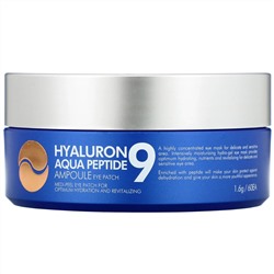 Medi-Peel, Hyaluron Peptide 9, патчи для глаз, увлажняющие, 60 шт.