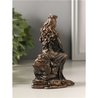 Фигурка «Богиня с рогом изобилия», 13×8×4 см, гипс под бронзу винтаж