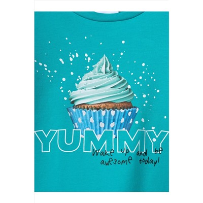 Фуфайка трикотажная для девочек (футболка) PLAYTODAY, 1240300