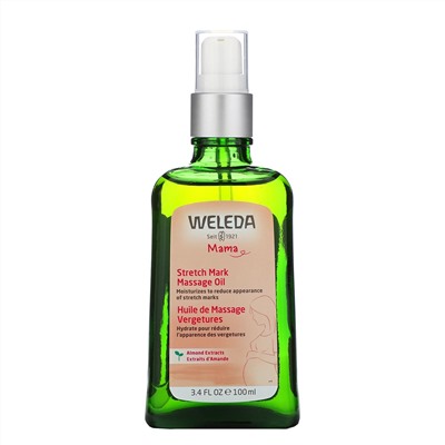 Weleda, Mama, массажное масло от растяжек, экстракты миндаля, 100 мл (3,4 жидк. унции)