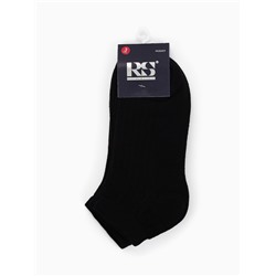 Носки мужские укороченные R&S, 3 пары, размер 40-44, чёрные