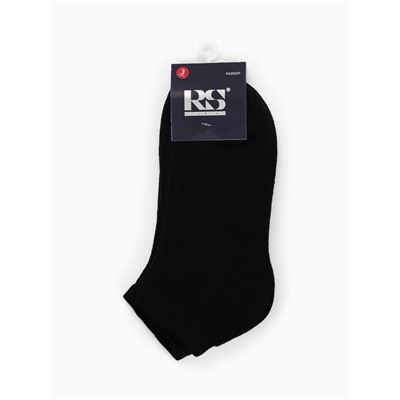 Носки мужские укороченные R&S, 3 пары, размер 40-44, чёрные