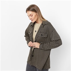 Рубашка с карманами женская Mark Formelle, бежевая, чёрная, размер 44