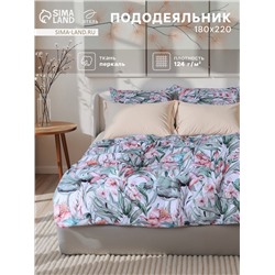 Пододеяльник 2-спальный «Этель» Exotic island, 180×220 см, перкаль