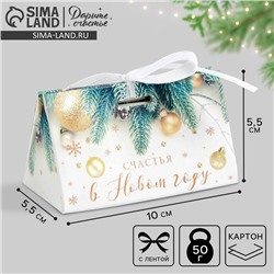 Бонбоньерка новогодняя «Новогоднее фото», 10×5.5×5.5 см, Новый год