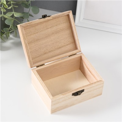 Шкатулка для росписи дерево «Прямоугольная», 6×12×9 см