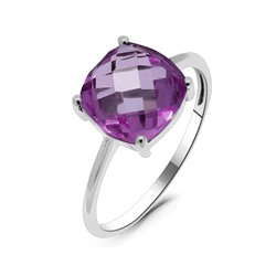 Кольцо из серебра аметист, Крокус