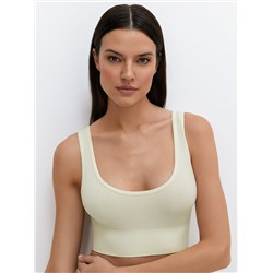 Omsa Топ БOmD_S Wafle 1142-01SS Майка "Toп" женская (кроп-топ на широких бретелях), PA