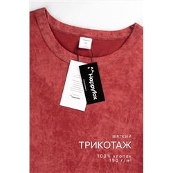 Женская удлиненная футболка с разрезами Happyfox