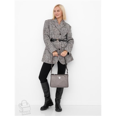 Сумка женская  1366-122 silver gray  Polina&Eiterou в Новосибирске
