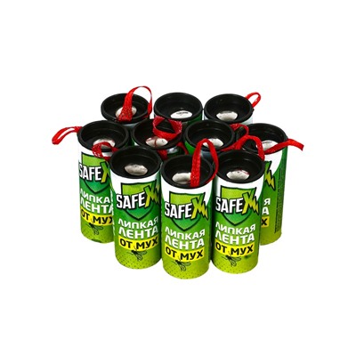 Липкая лента от мух SAFEX 10 шт.