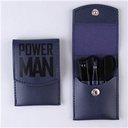 Маникюрный набор 4 предмета Power man, 10.2×7 см