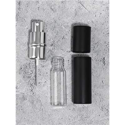 Флакон для парфюма, с распылителем, 10 мл, чёрный