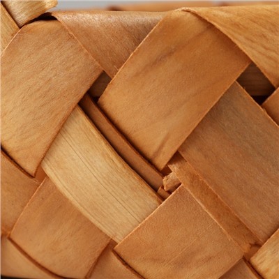 Корзина плетёная, 16×13.5×6.5/12.5 см, секвойя