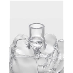 Мини-Бар «Средний палец», 1 л, 2 бокала, на подставке, стекло, дерево