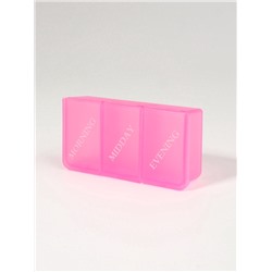 Таблетница - органайзер «Неделька», английские буквы, 14.2×8.5×4.7 см, 7 контейнеров по 3 секции, разноцветный