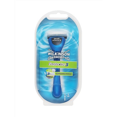 Станок для бритья Schick (Wilkinson Sword) Protector-3 Metal (+1 кассета)
