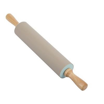Скалка 480(290)х70мм, силикон/дерево, крутящиеся ручки Linea Silicone 93-SI-CU-15.1