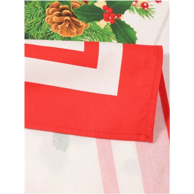 Скатерть новогодняя «Этель. Рождественский балл», 150×220 см, 100% хлопок