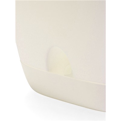 Горшок для цветов «Гранд», 15 л, d=29.5 см, h=31 см, пластиковый, с прикорневым поливом, белый