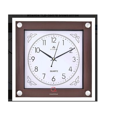 Часы настенные 286x40x286мм  Atlantis TLD-3607B brown