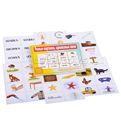 Настольная игра "Разные картинки, одинаковые слова (омонимы)"