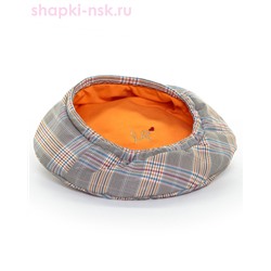 Эмили плащевка клетка Берет женский (56-58)