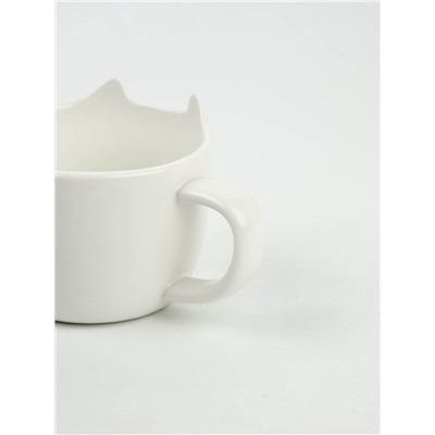 Чайная пара «Улыбайся»: кружка 200 мл, блюдце 18×11 см, ложка