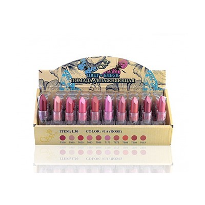 FFLEUR Помада губная L-30 № 1A (цена за 1шт)(Rose)увлаж.(№505,125,620,683,886,170,672,318,550,653)*