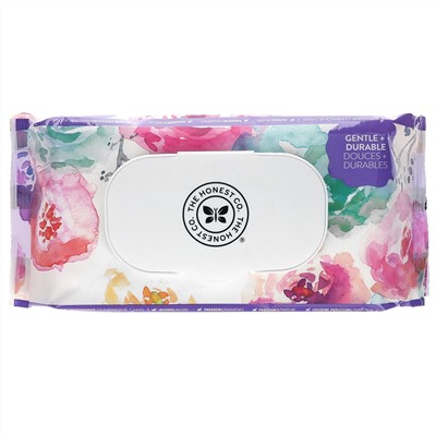 The Honest Company, Plant-Based Wipes, Rose Blossom, 72 Wipes
